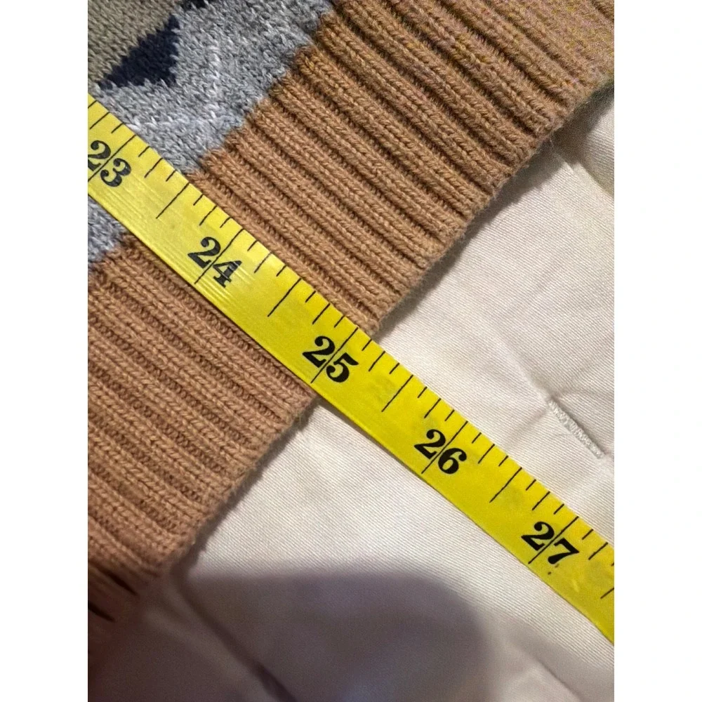 Gymboree Boys Little Rocky Mountain Patchwork Horse Knit Sweater Brown Size 12